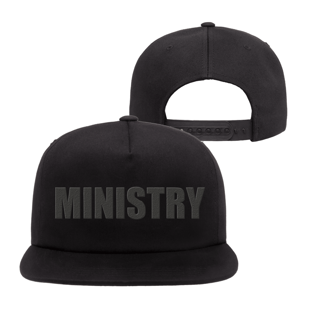 Ministry (Bold Black Logo) Snapback Cap